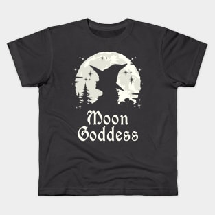 Wicca Witchcraft Moon Goddess Kids T-Shirt
